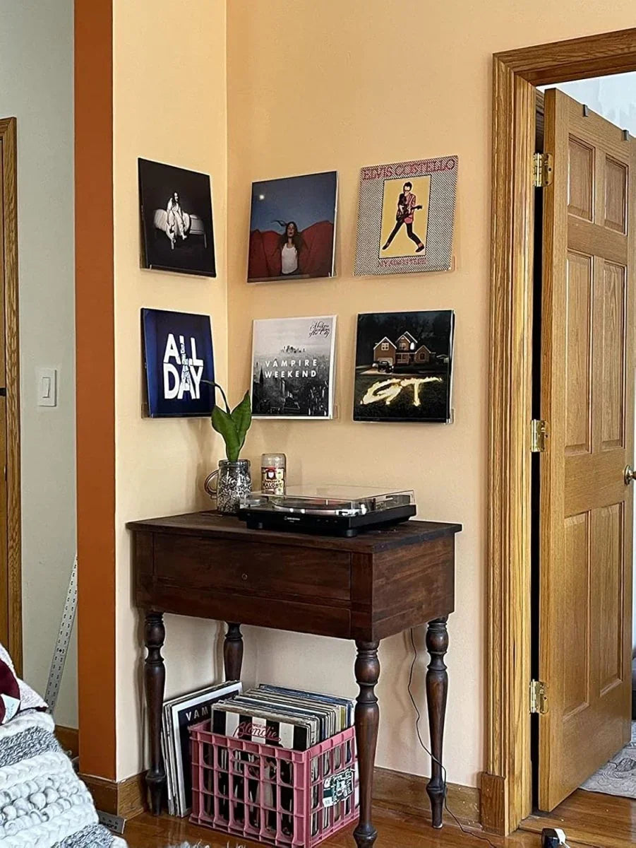 12" Acrylic U-Shaped Vinyl Record Stand – 6 Pack - NIUBEE