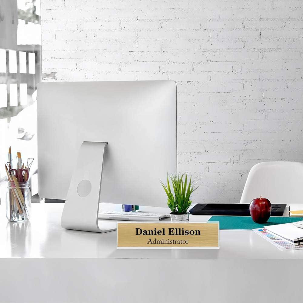 2×8" Acrylic L-Stand Horizontal Sign Holder – 12 Pack - NIUBEE