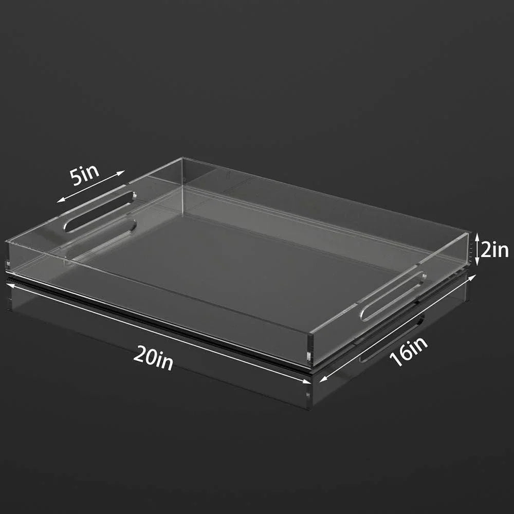 16x20" Clear Acrylic Tray - NIUBEE