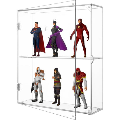 2-Compartment Acrylic Display Case - NIUBEE
