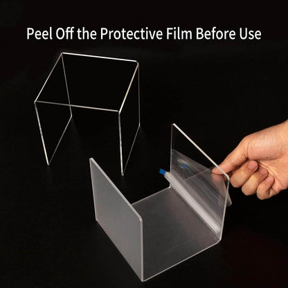 3×4×5" Acrylic N-Shaped Display Stand – 2 Pack - NIUBEE