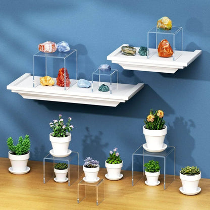 3×4×5" Acrylic N-Shaped Display Stand – 2 Pack - NIUBEE