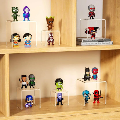 3×4×5" Acrylic N-Shaped Display Stand – 2 Pack - NIUBEE
