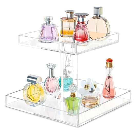 2-Tier Acrylic Perfume Organizer - NIUBEE