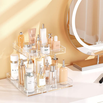 2-Tier Acrylic Perfume Organizer - NIUBEE