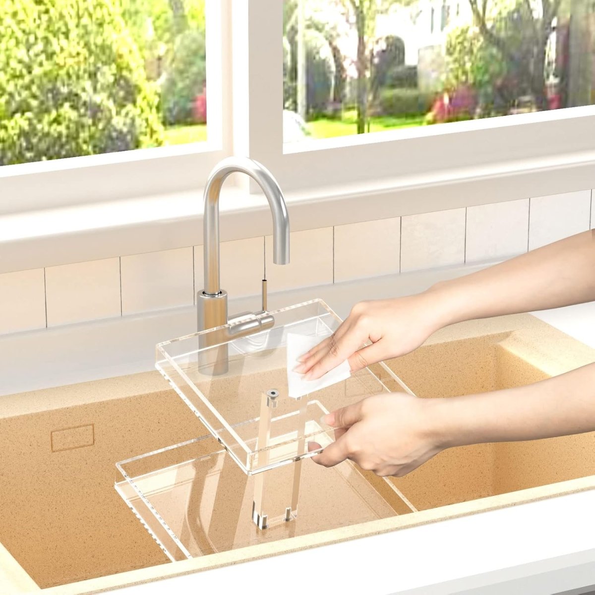 2-Tier Acrylic Perfume Organizer - NIUBEE