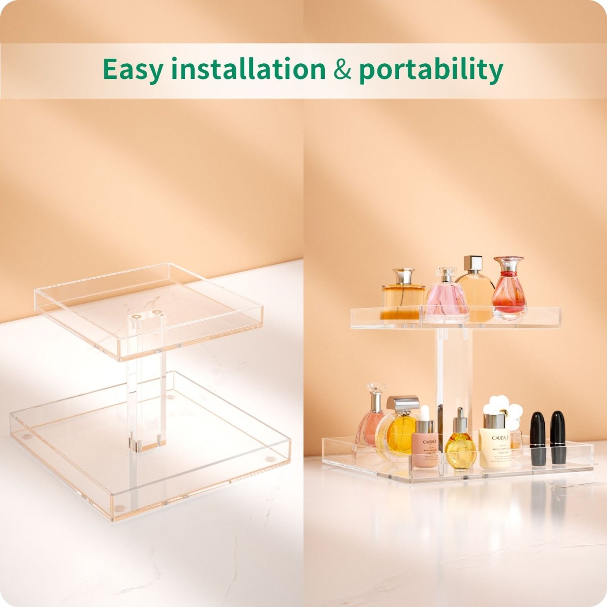 2-Tier Acrylic Perfume Organizer - NIUBEE