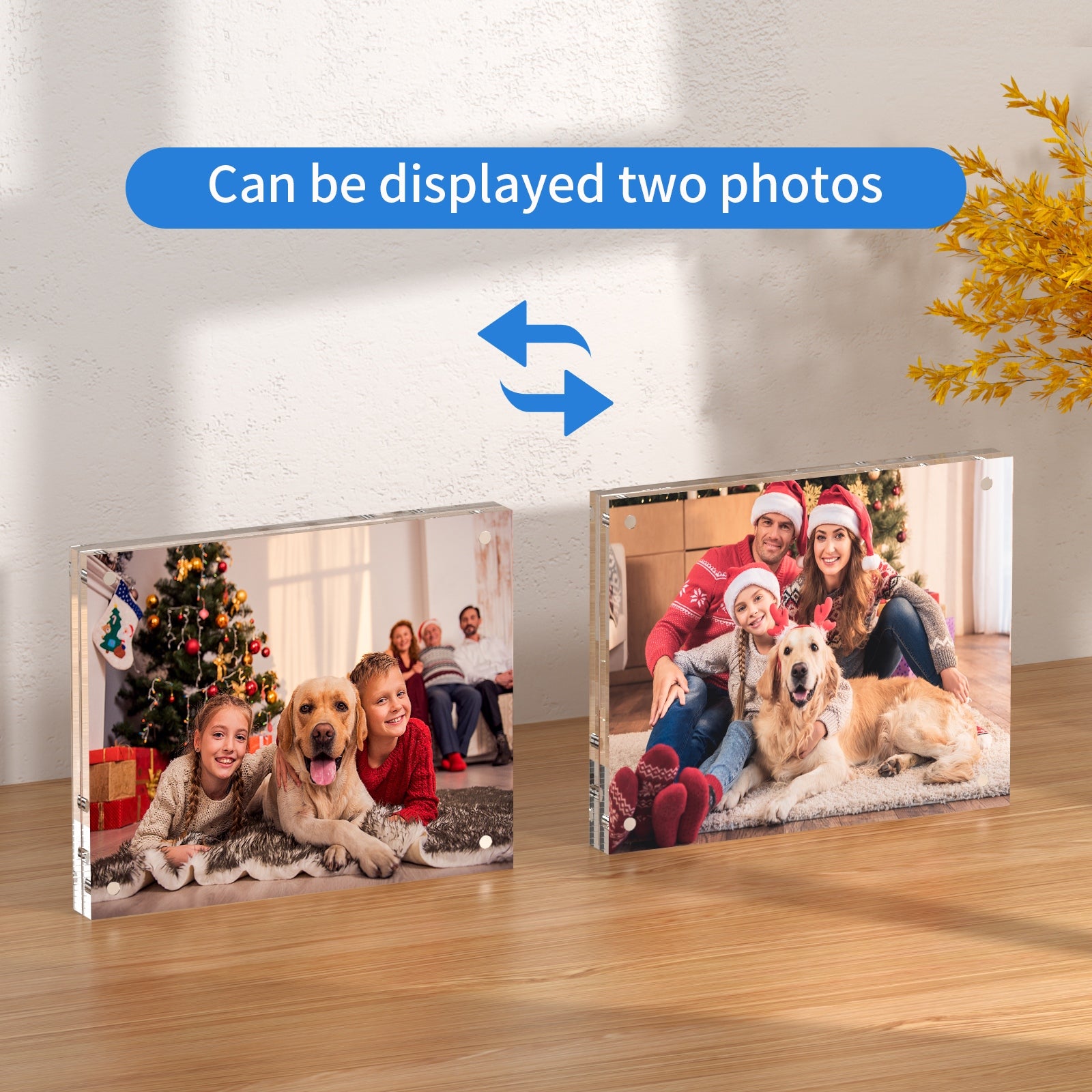 8.5×11" Thick Square Acrylic Photo Frame - NIUBEE