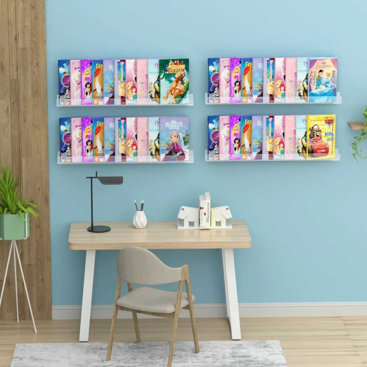 36" Acrylic U-Shaped Display Stand – 2 Pack - NIUBEE