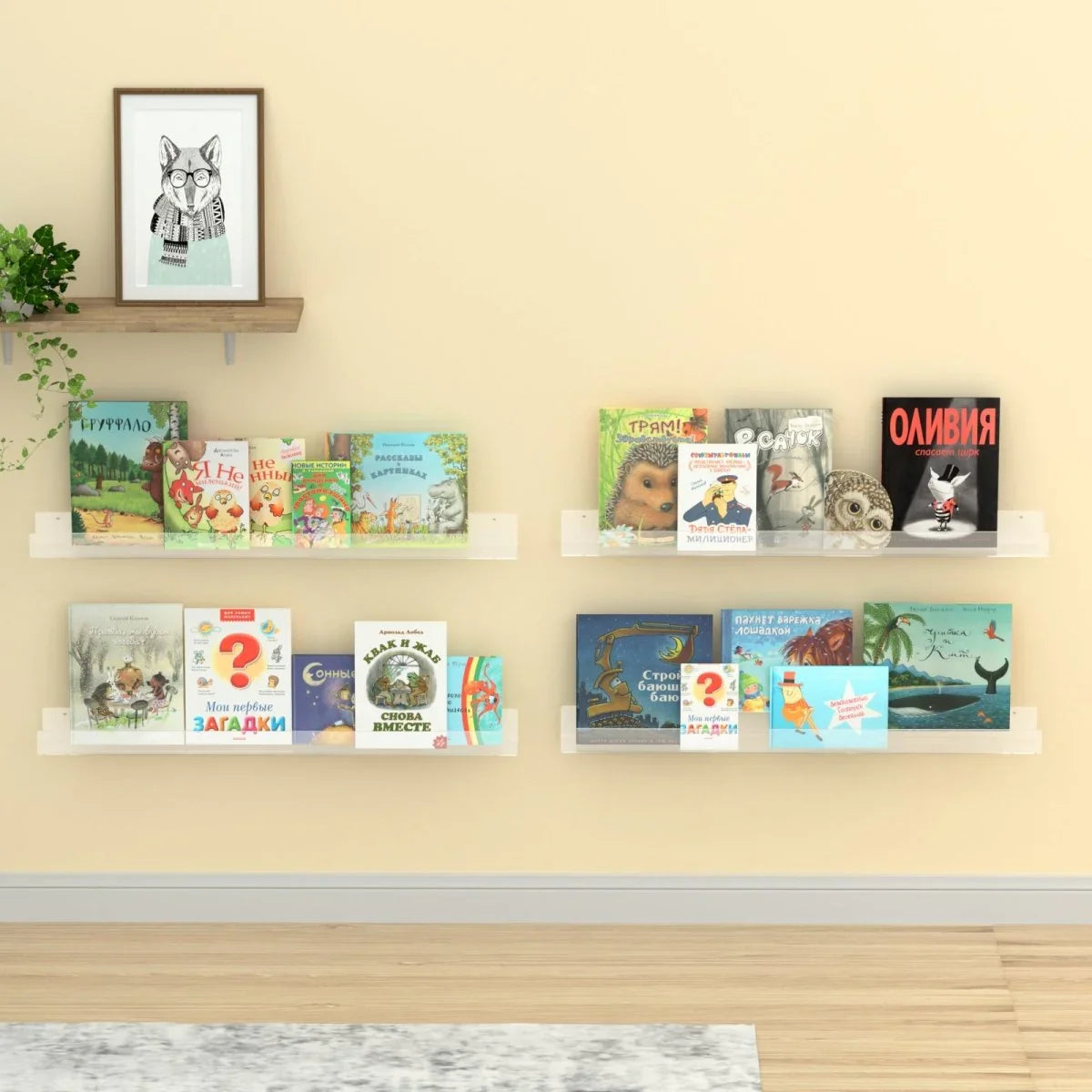36" Acrylic U-Shaped Display Stand – 2 Pack - NIUBEE