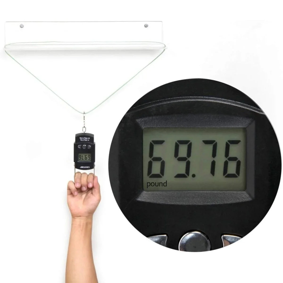 36" Acrylic U-Shaped Display Stand – 2 Pack - NIUBEE