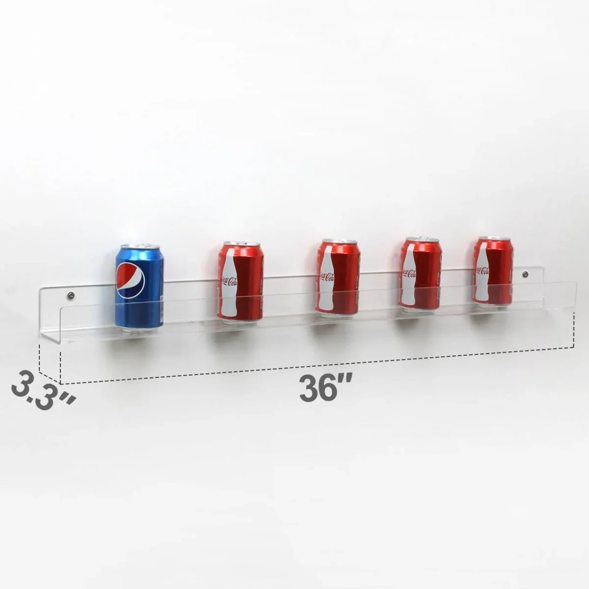 36" Acrylic U-Shaped Display Stand – 2 Pack - NIUBEE