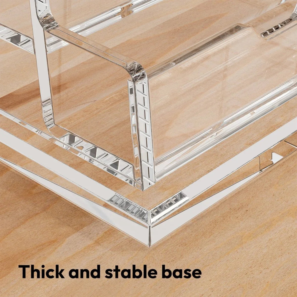 4-Tier Acrylic Business Card Holder - NIUBEE