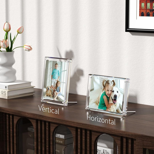 4×6" Diamond-Edge Acrylic Photo Frame - NIUBEE