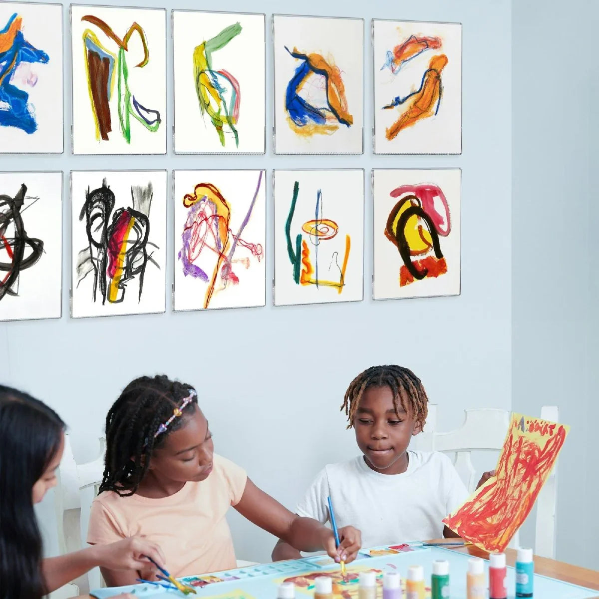 8.5×11" Adhesive Acrylic Sign Holder Vertical – 6 Pack - NIUBEE