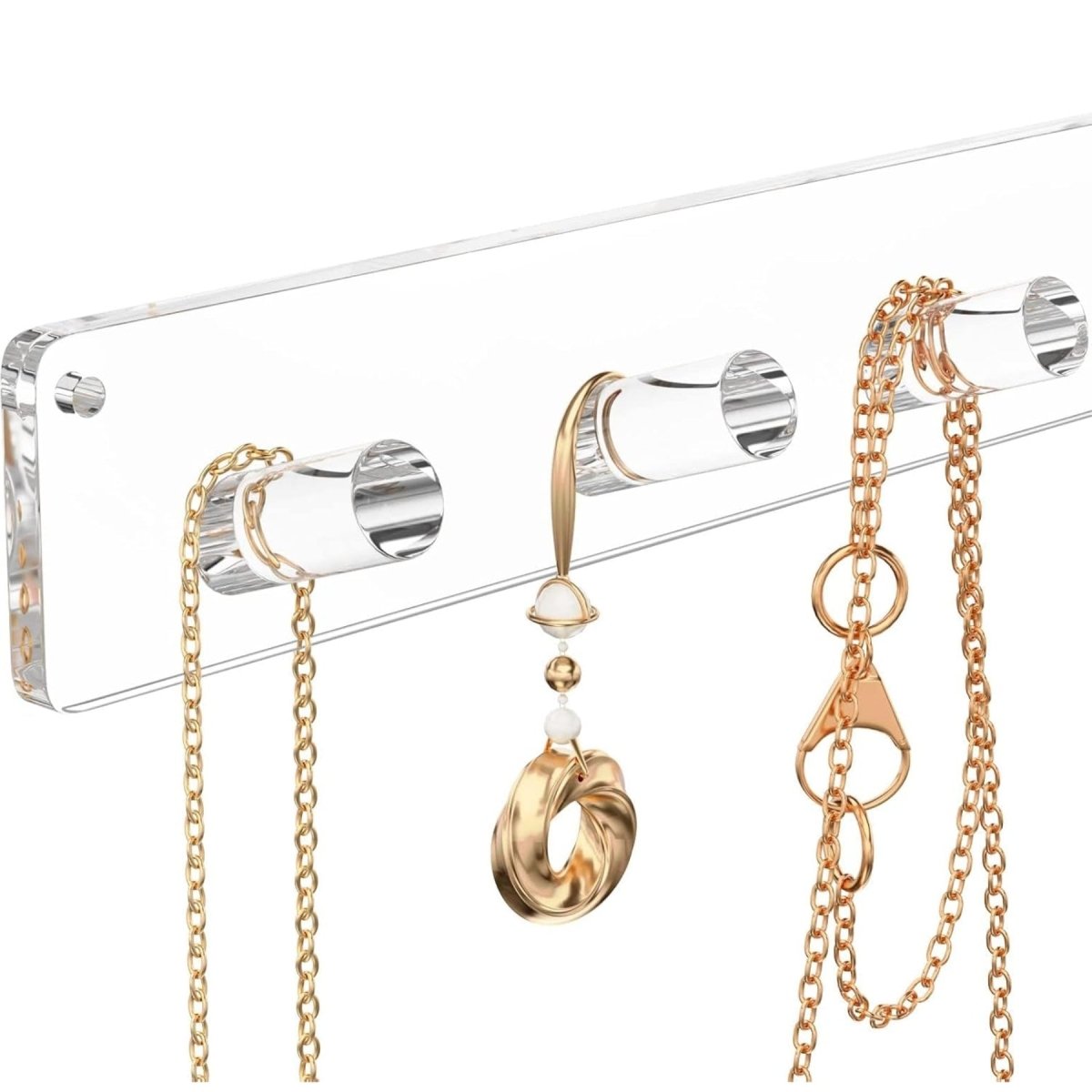 6-Pillar Acrylic Jewelry Display Stand – 4 Pack - NIUBEE