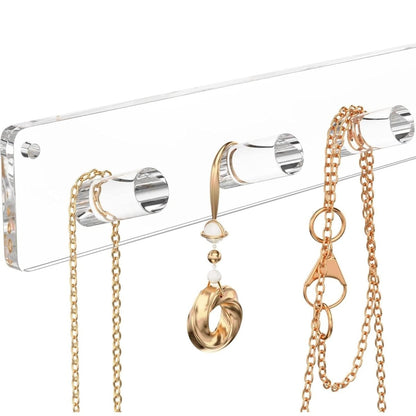 6-Pillar Acrylic Jewelry Display Stand – 4 Pack - NIUBEE