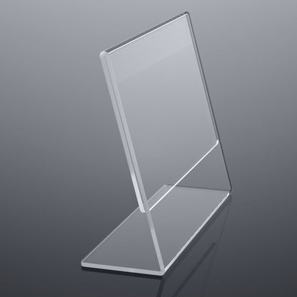 8.5×11" Acrylic L-Stand Horizontal Sign Holder – 3 Pack - NIUBEE
