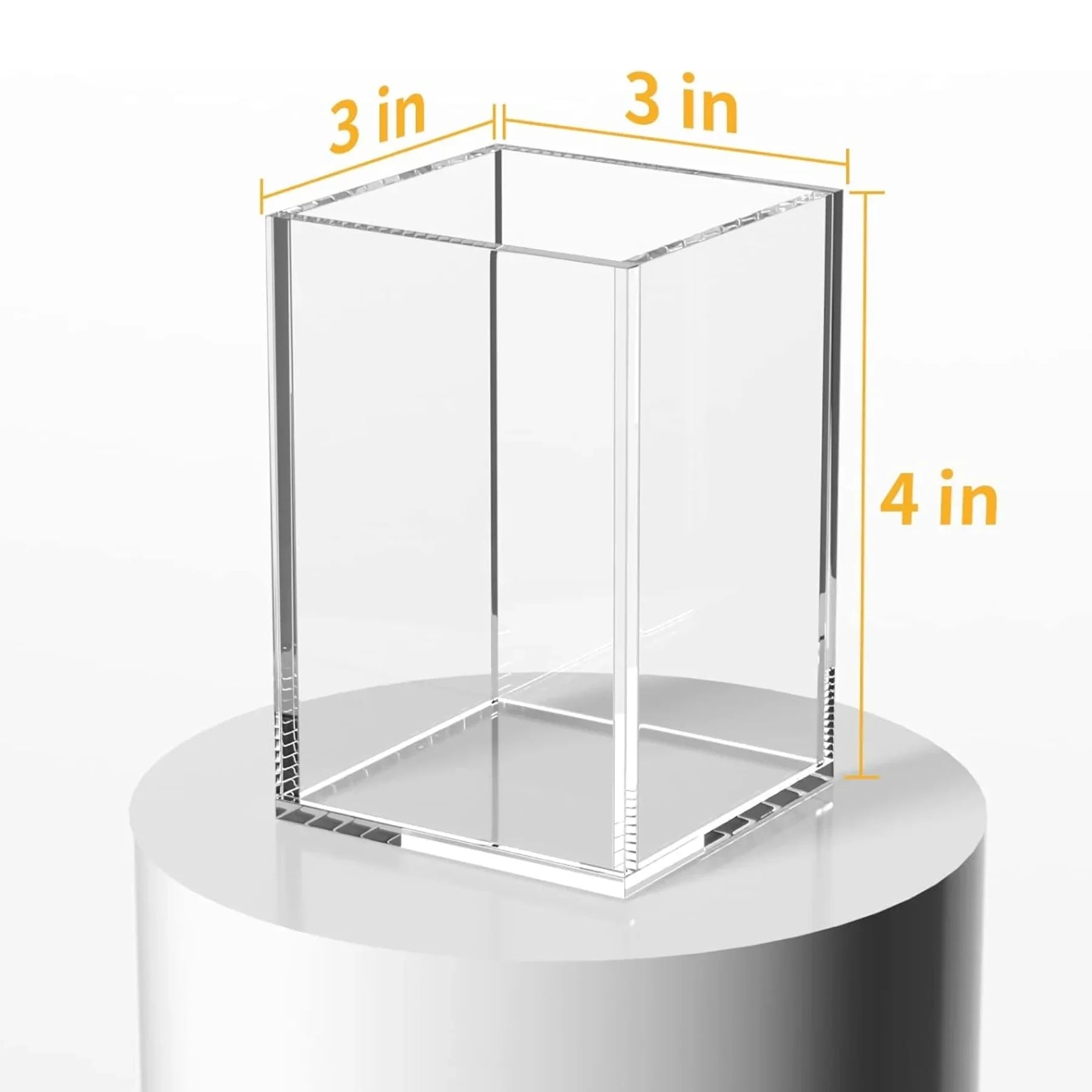 Clear Acrylic Pen Holder – 2 Pack - NIUBEE