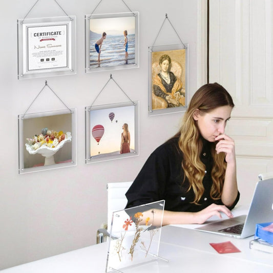 A4 Acrylic Display Photo Frame-Fits 8.5x11" Letter Size - NIUBEE