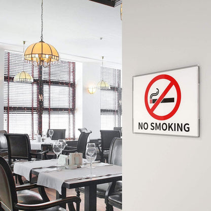 8.5×11" Adhesive Acrylic Sign Holder Horizontal – 6 Pack - NIUBEE