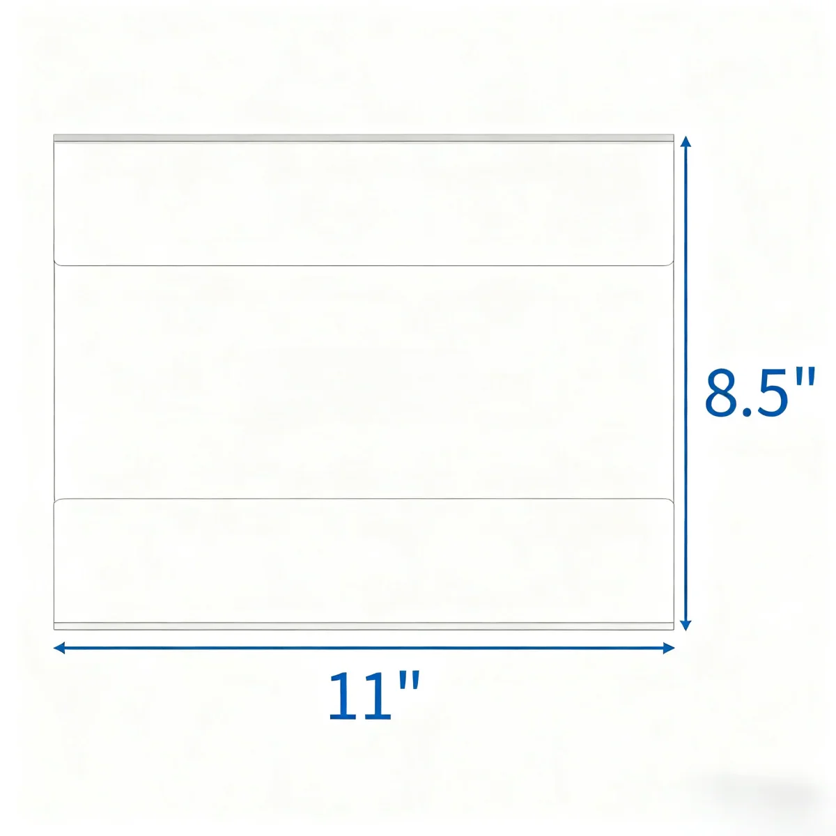 8.5×11" Adhesive Acrylic Sign Holder Horizontal – 6 Pack - NIUBEE