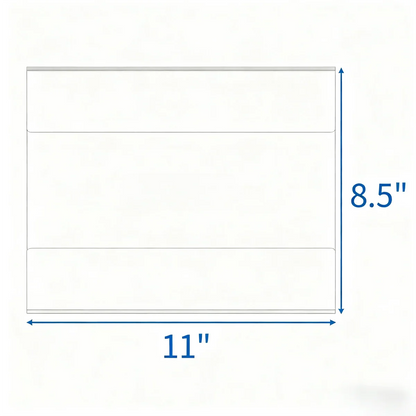 8.5×11" Adhesive Acrylic Sign Holder Horizontal – 6 Pack - NIUBEE