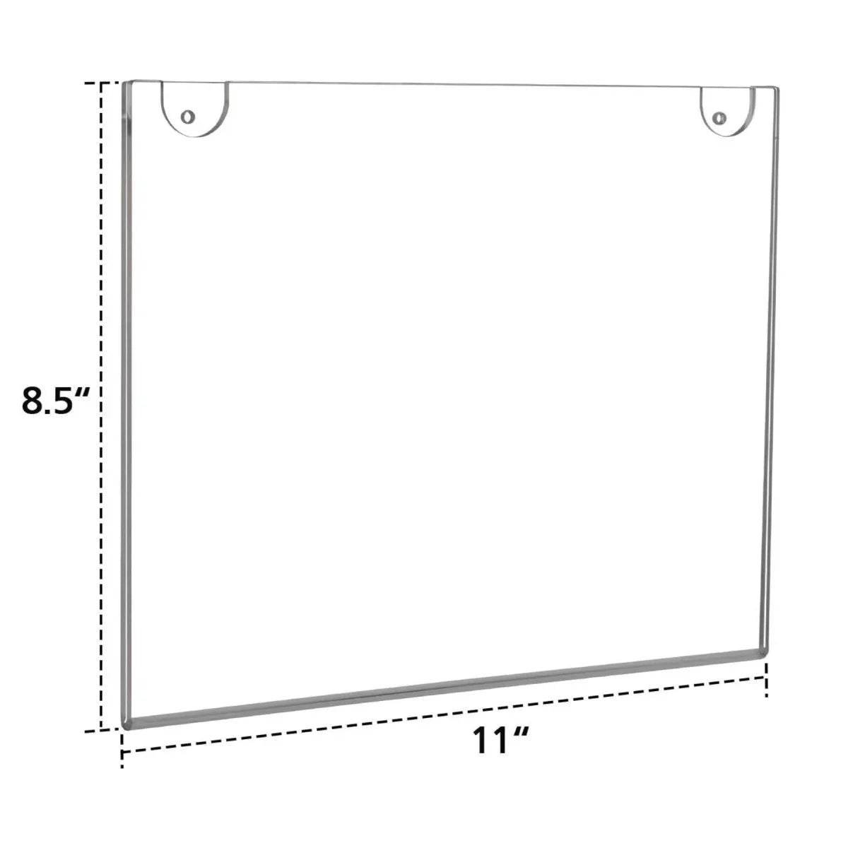 8.5×11" Wall-mounted Sign Holder Horizontal – 6 Pack - NIUBEE