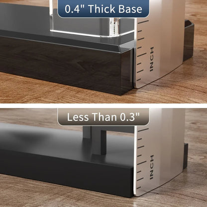 Acrylic Business Card Holder with Black Base – 2 Pack - NIUBEE
