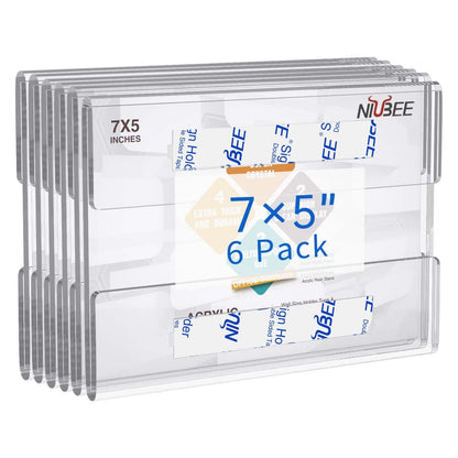5×7" Adhesive Acrylic Sign Holder Horizontal