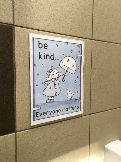 5×7" Adhesive Acrylic Sign Holder Horizontal