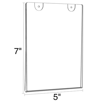 5×7" Wall-Mounted Sign Holder Vertical – 6 Pack