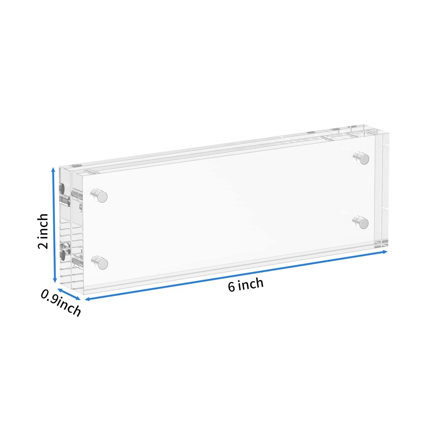 2×6" Thick Acrylic Photo Booth Frame