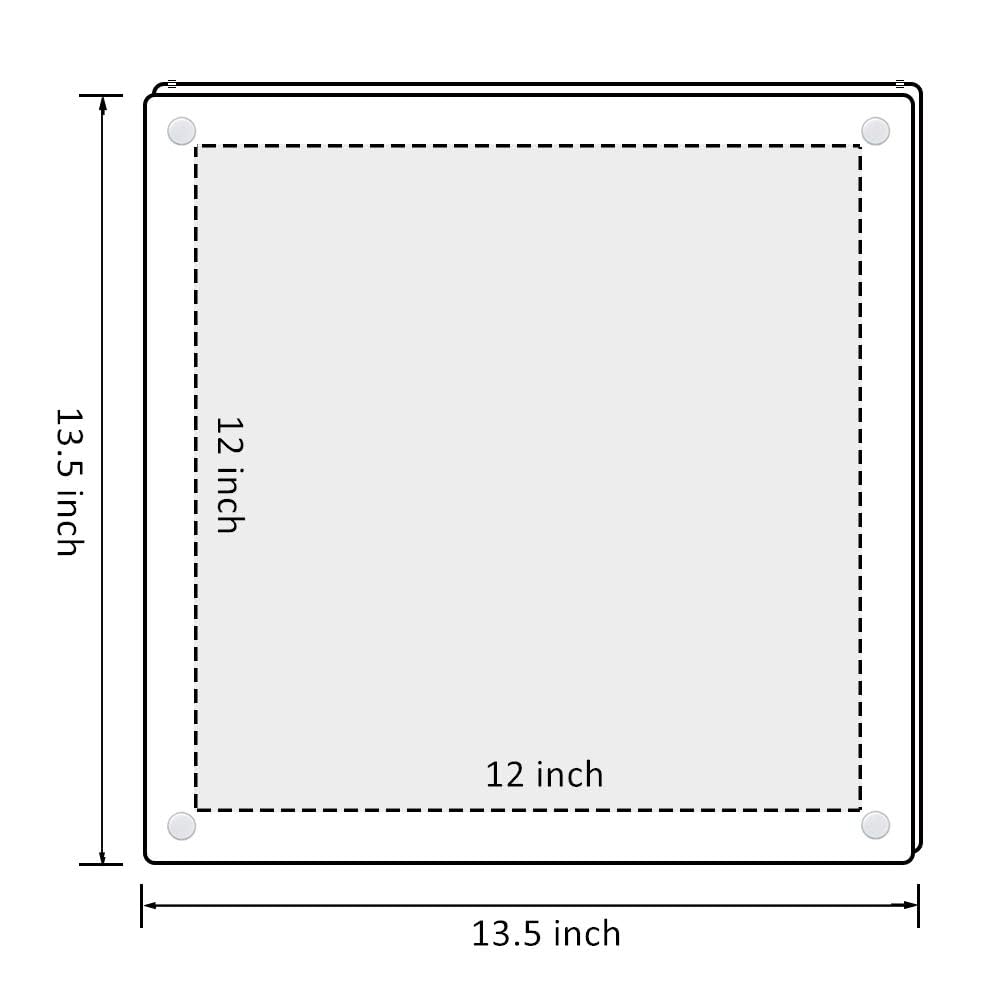 Acrylic Floating Picture Frame 12x12