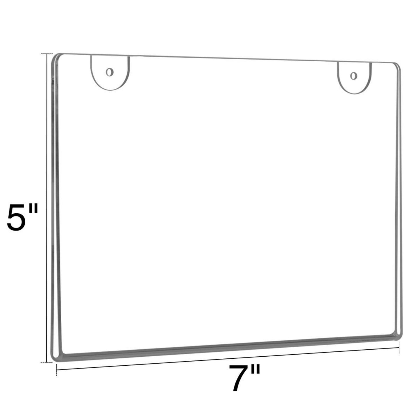 5×7" Wall-Mounted Sign Holder Horizontal – 6 Pack