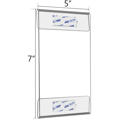 5×7" Adhesive Acrylic Sign Holder Vertical