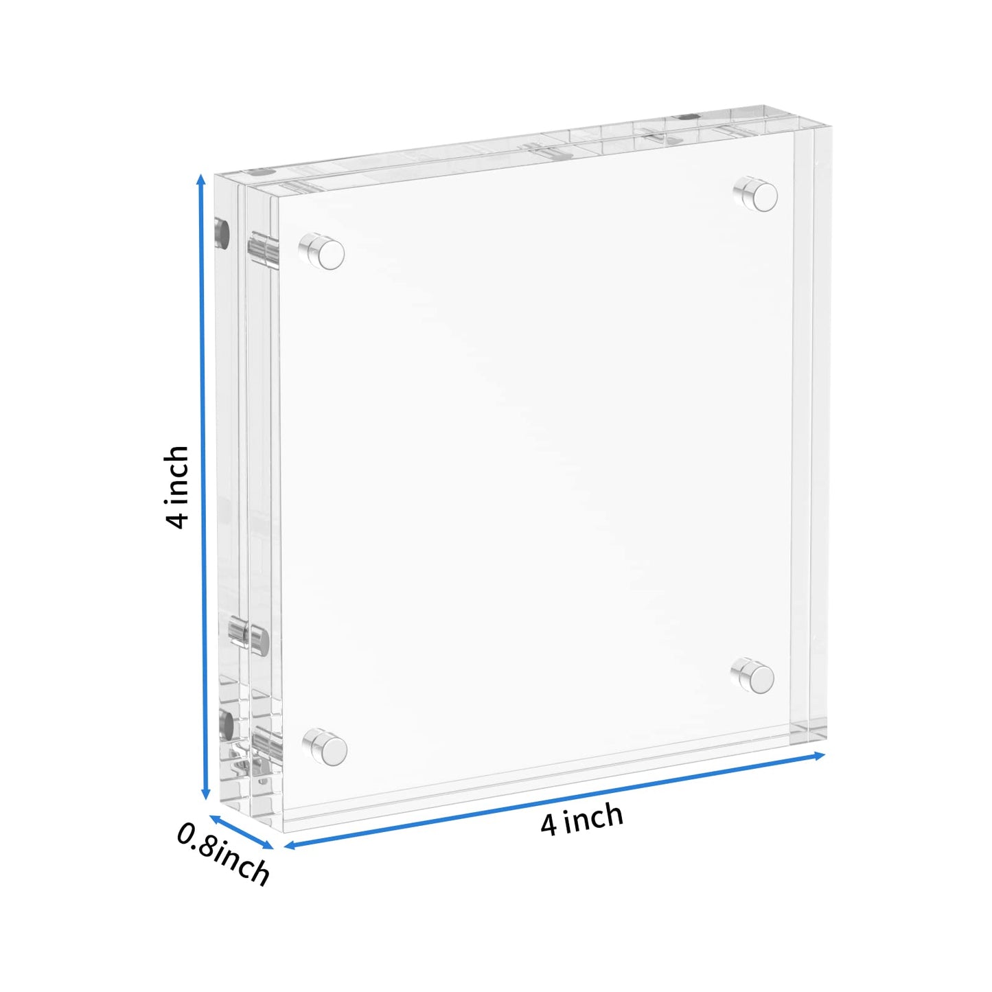 4×4" Thick Square Acrylic Photo Frame