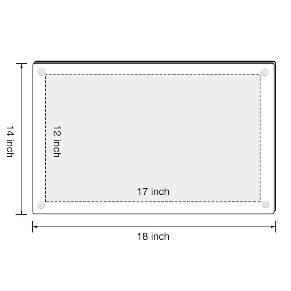 Acrylic Floating Picture Frame 11x17