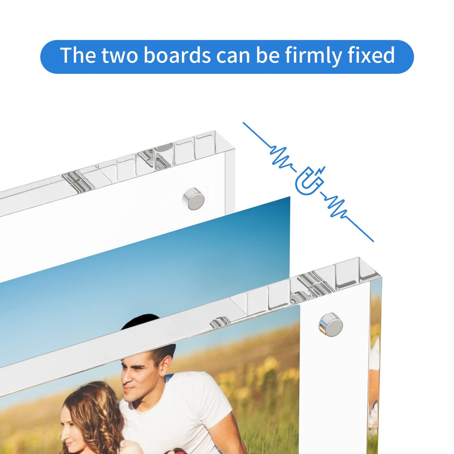 4×4" Thick Square Acrylic Photo Frame