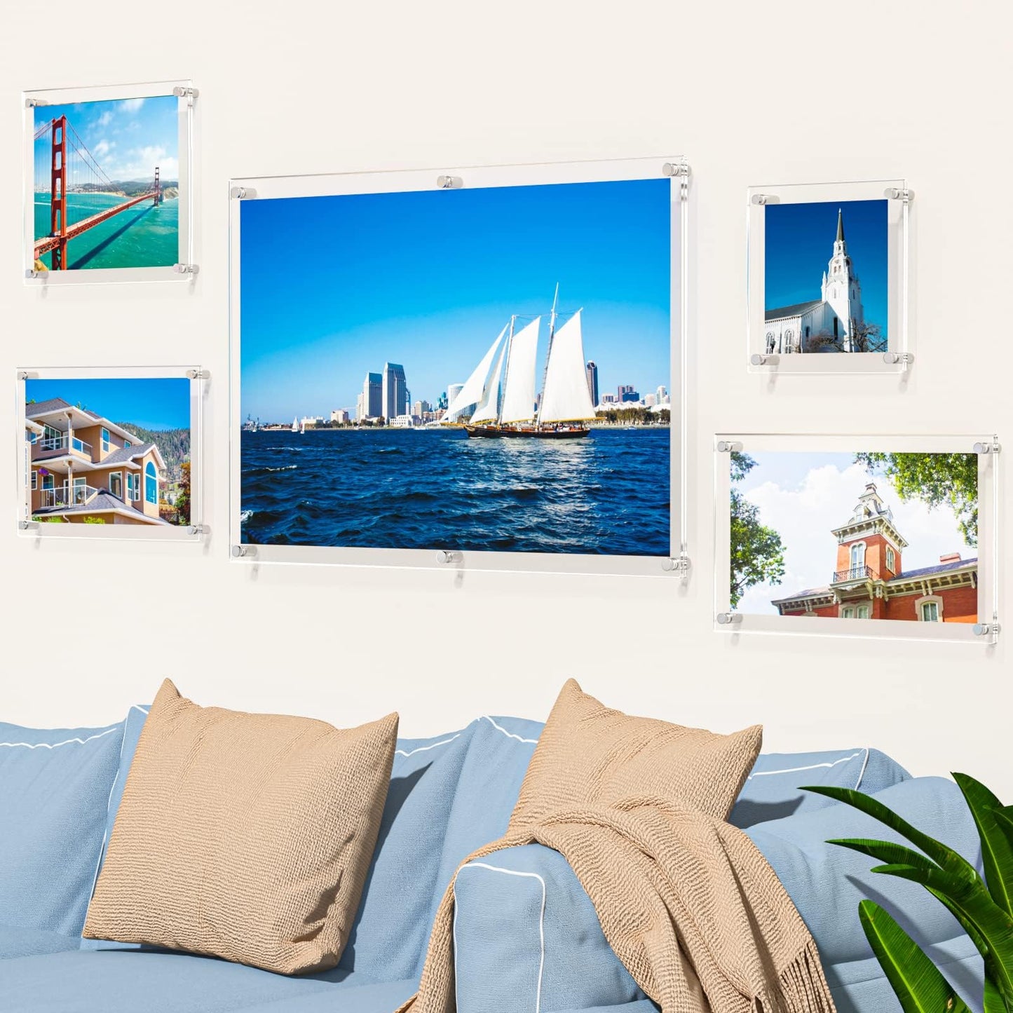 Acrylic Floating Picture Frame 11x17