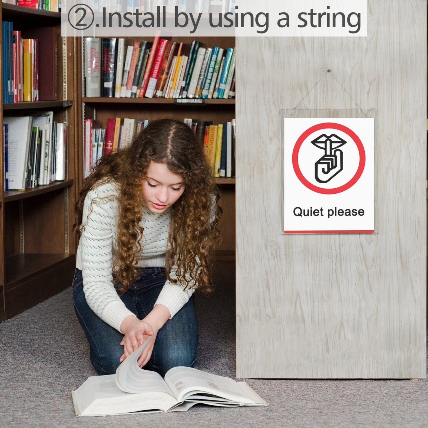 5×7" Wall-Mounted Sign Holder Vertical – 6 Pack