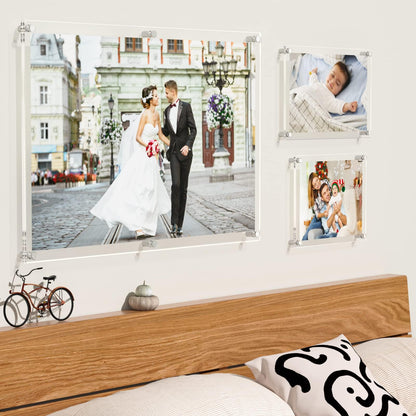 Acrylic Floating Picture Frame 11x17