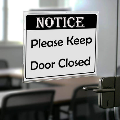 4×6" Adhesive Acrylic Sign Holder Horizontal