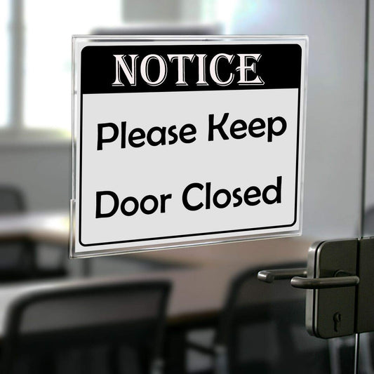 4×6" Adhesive Acrylic Sign Holder Horizontal