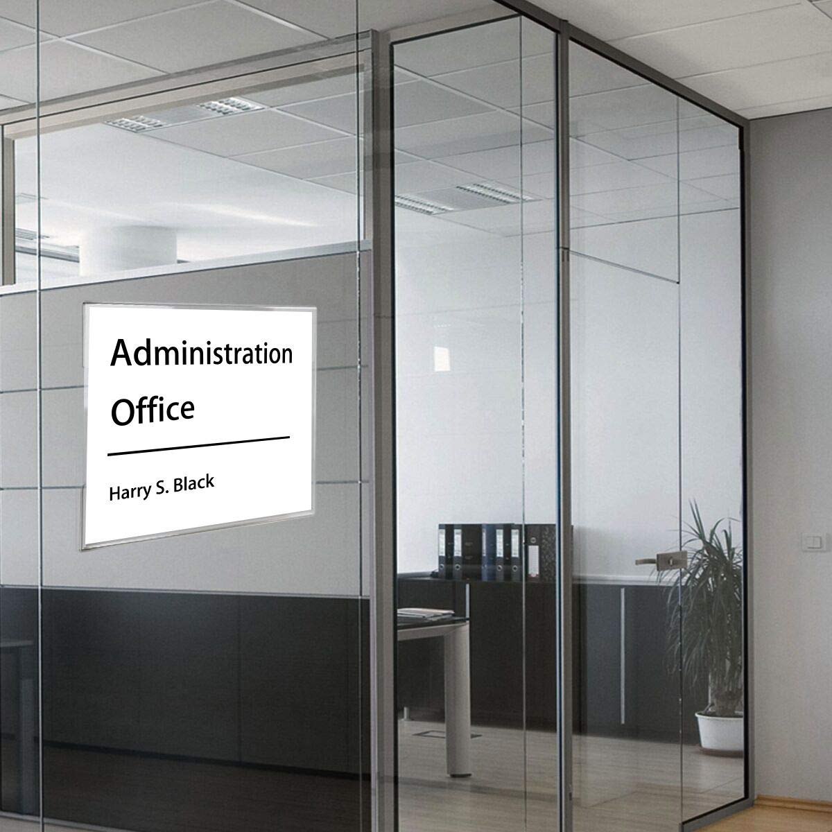 8.5×11" Adhesive Acrylic Sign Holder Horizontal