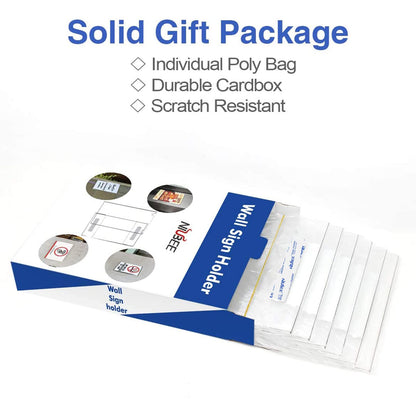 5×7" Adhesive Acrylic Sign Holder Vertical