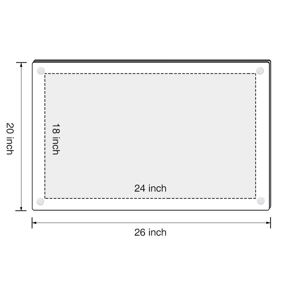 Acrylic Floating Picture Frame 18x24