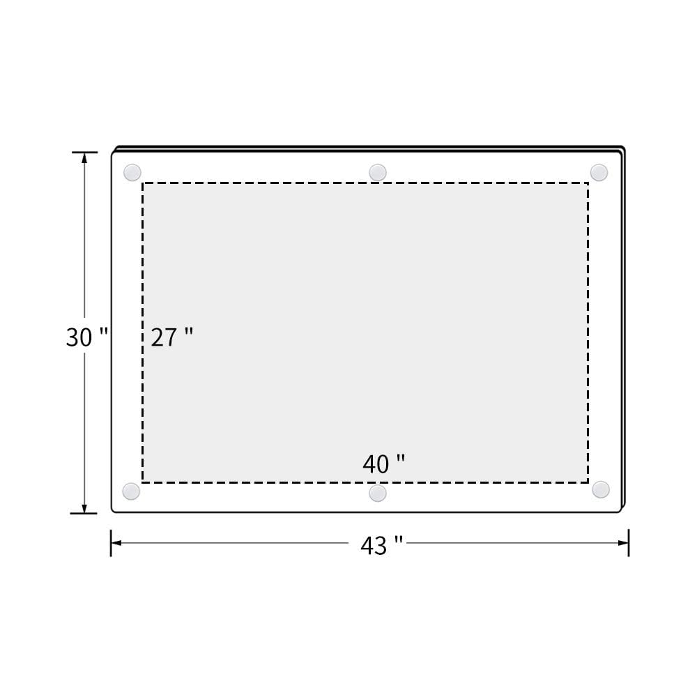 Acrylic Floating Movie Poster Frame 27x40