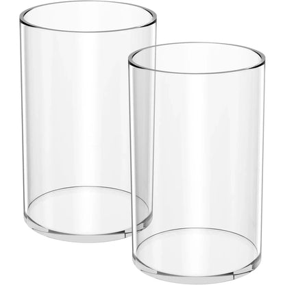 Round Acrylic Pen Holder – 2 Pack - NIUBEE