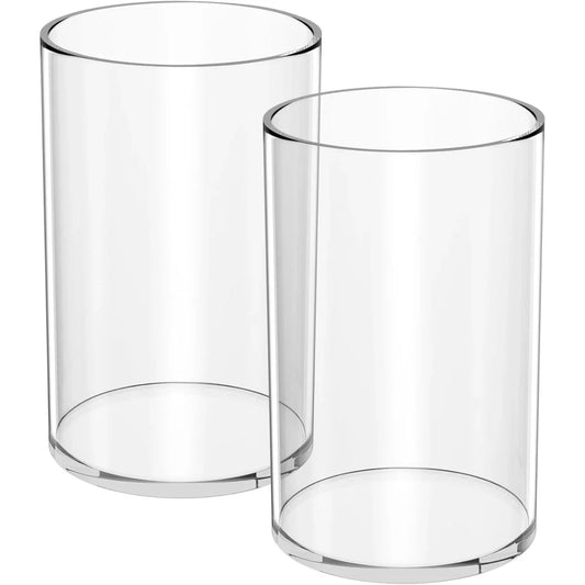 Round Acrylic Pen Holder – 2 Pack - NIUBEE